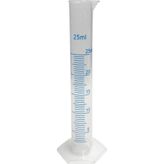 Edulab Plastik Dereceli Silindir Set 5 Adet 25 ml - Şeffaf