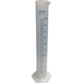 Edulab Plastik Dereceli Silindir Set 5 Adet 500 ml - Şeffaf