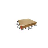 EFEPA Kraft Karton Baskısız Kutu 26x26x4 Cm 100'lü