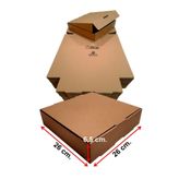 EFEPA Kraft Karton Baskısız Kutu 26x26x6,5 cm. 100 Adet