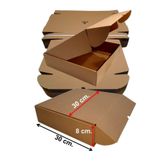 EFEPA Kraft Karton Baskısız Kutu 30x30x8 cm. 100 Adet