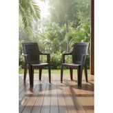 Efes 2'li Rattan Sandalye Kahve
