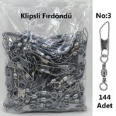 Effe Klipsli Fırdöndü 144 Adet - No: 3