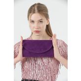 efnanstore Mor Süet Abiye Çanta