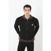 Efnaz Style Erkek Tam Fermuarlı Triko Hırka - Siyah - L - Siyah