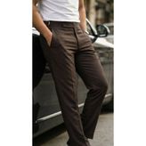 Efnaz Style Erkek Toka Detaylı Oldmoney Kumaş Pantolon - 38 - Acı Kahve