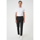Efor Erkek Comfort Fit Rahat Kalıp Esnek %97 Yün Klasik Düz Siyah Kumaş Pantolon P 1191 - 38