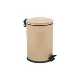 Eforeca Vintage Çöp Kovası Çizgili Cappucino 12 Lt
