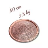 Efsoon Organics Üzümlü Bakır Sini 60 Cm Sunum Tepsi Üzüm İşleme El İşçiliği