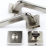 Ege Nikel Inox Kapı Kolu Kare Rozetli Oda (Tk)
