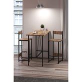 EGEMEV Masa Bar Masası 2li Mutfak Seti Mutfak 1 Masa 2 Sandalye Mutfak Masası Yemek Masası balkon 2 Kişilik Masa Takımı cafe