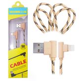 Eğik Başlı Halat Usb Kablo 1Metre-(5775)