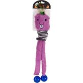 Eğitici Mor Peluş Kedi Oyuncağı