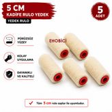 Ehobici Kadife Rulo 5 li Yedek 5cm (Moher)