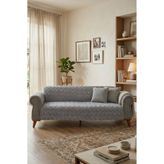 EJMEL sakallı Desen Modern Koltuk Örtüsü şönil kumaş - Dekoratif Koltuk Şalı (170x200 cm)