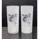 Ejoya Kişiye Özel 2'li Rakı Bardağı 111417 - Pembe