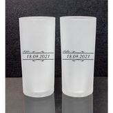 Ejoya Kişiye Özel 2'li Rakı Bardağı 111448 - Siyah