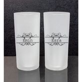 Ejoya Kişiye Özel 2'li Rakı Bardağı 111454 - Siyah