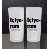 Ejoya Kişiye Özel 2'li Rakı Bardağı 111464 - Siyah