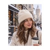 Eke Tekstil TÜYLÜ SOFT BEYAZ BERE