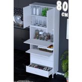 Ekin 80 cm Bakliyat Dolabı Kahve Köşesi 3 Çekmeceli Çok Amaçlı Mutfak Kiler Banyo Dolabı