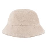 Eklips Bucket Peluş Bej Kışlık Şapka