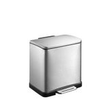 Eko E-cube Soft Close Çelik Pedallı Çöp Kovası 12 Lt - Gümüş