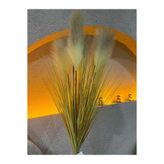 Ekodoğa 70 cm Yapay Saz Bitki, Dekoratif Pampas Dalı, Vazo Bitkisi, Sarı