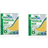 Ekomis Temizlik Bezi 3'Lü Paket x2'li