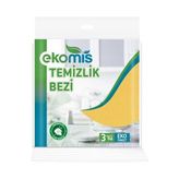 Ekomis Temizlik Bezi 3'lü - Sarı - Standart