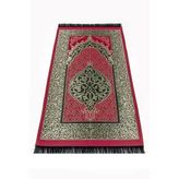 Ekonomik Osmanlı Tafta Seccade - 0150 - Bordo