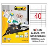 Ekstrafix Fix-5040 Lazer Etiket
