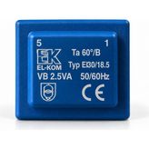El-Kom Elkom Vb 2,5VA EI30/18.5 Kapsüllü Trafo 50/60Hz Pcb Tipi Transformatör