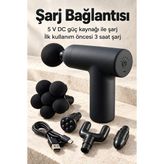 El Tipi Masaj Tabancası Top Başlıklı Siyah Gövde - Lisinya