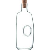 El Yapımı Cam Karaf Mantar Tıpalı 1 Litre - Şeffaf - 1 lt