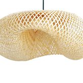 El Yapımı Elips Bambu Avize, Xl