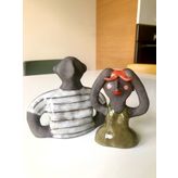 El Yapımı Stonware Kadın&Erkek Heykel