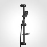 Elarque Aqua Jet Black Sürgülü Duş Seti - Siyah