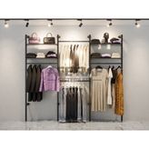 Elarque Butik Rafı, Askılık Sistemi, Giyinme ODASI-195*250 - Siyah