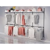 Elarque Butik Rafı, Askılık Sistemi, Giyinme ODASI-365*200 - Siyah