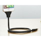 Elba MK66S Metal Micro Stand Kablo Siyah Android Telefon Tutucu