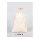 Elbasan Tekstil Ham Bez Kese/Torba/ Organizer 25x35 (2 Adet)