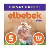 Elbebek Elite No:5 Junior 112 Adet Bebek Bezi