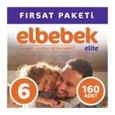 Elbebek Elite No:6 XLarge 160 Adet Bebek Bezi