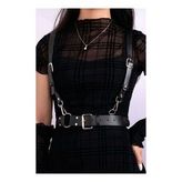 Elbise Üzeri Askılı Deri Kemer Harness (Kırmızı)