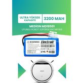 Electroll Medion MD18501 Uyumlu Batarya (ULTRA YÜKSEK KAPASİTE) 3200mah Pil Robot Süpürge Batarya