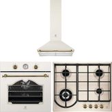 Electrolux Rococo EOA5220AOV - EGH6343RON - EFC226V Rustik Krem 3'lü Ankastre Set