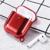 Electroplate Airpods Kılıf, Kırmızı