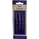 Elegantshop Best Yün Iğnesi 3 Adetli Set