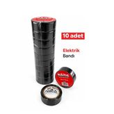 Elektrik İzolasyon Bandı - Siyah - 10 Adet